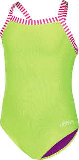 Dolfin Little Girls One Piece Swimsuit for Little Girls and Toddlers