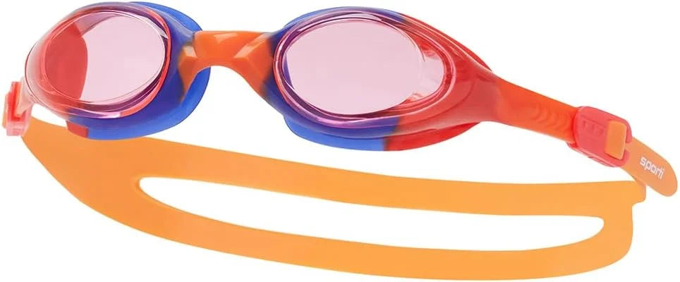 Sporti Unisex-Adult Anti-Fog Swim Goggles Max Vision for Training & Racing
