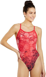 Sporti Women's Athletic Thin Strap One Piece Swimsuit, Bathing Suits Adults