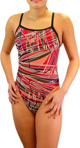 Adoretex Girl's/Women's Pro One Piece Thin Strap Athletic Swimsuit