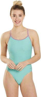 Sporti Women's Athletic Tie Back One-Piece Swimsuit, Bathing Swimming Suit