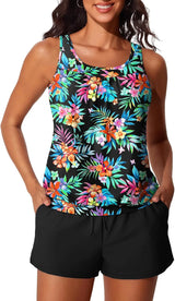 Summer Mae Womens Tankini Swimsuits Two Piece with Pockets Bathing Suits