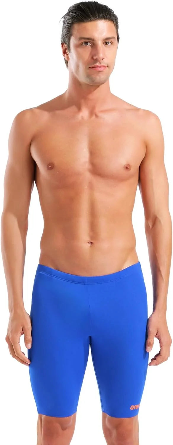 Arena Men's Team Colors Solid Swim Jammer MaxLife Athletic Swimwear Pool Training Swimsuit Competitive Swimming Bathing Suit