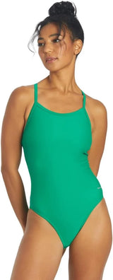 Sporti Women's Athletic Thin Strap One Piece Swimsuit, Bathing Suits Adults