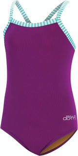 Dolfin Little Girls One Piece Swimsuit for Little Girls and Toddlers