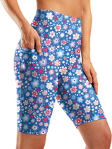 G Gradual Women's 9" High Waisted Swim Board Shorts with Pockets