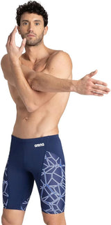 ARENA Men's Competitive Swim Training Bathing Suit for Men Chlorine Resistant UV Protection Low Drag Athletic Jammers