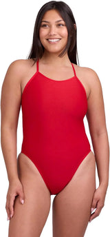 JOLYN Brandon Fixed Back Women's Athletic One Piece Swimsuit for Competitive Swimming, Lifeguarding, Medium-Full Coverage