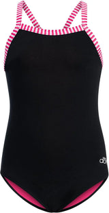 Dolfin Little Girls One Piece Swimsuit for Little Girls and Toddlers