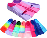 Kids Swim Fins Youth Short Blade Swimming Training Flippers