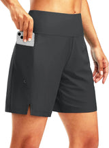 G Gradual Women's 7" Long Swim Board Shorts with Liner Pockets