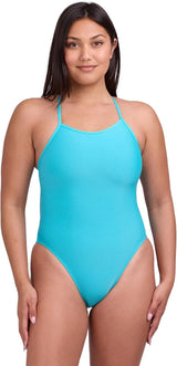 JOLYN Brandon Fixed Back Women's Athletic One Piece Swimsuit for Competitive Swimming, Lifeguarding, Medium-Full Coverage