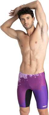 ARENA Men's Competitive Swim Training Bathing Suit for Men Chlorine Resistant UV Protection Low Drag Athletic Jammers