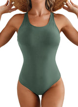Herseas One Piece Swimsuit Women Slimming Tummy Control Bathing Suit Crisscross Back Athletic Modest Swim Suit 2026