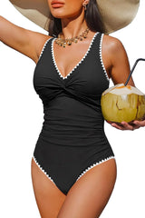 Women's Tummy Control One Piece Swimsuit Push Up Full Coverage Bathing Suit